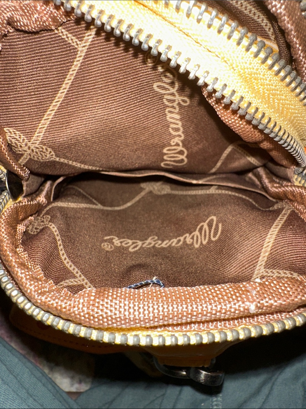 wrangler yellow aztec print crossbody purse removable adjustable strap sling bag - Picture 5 of 6